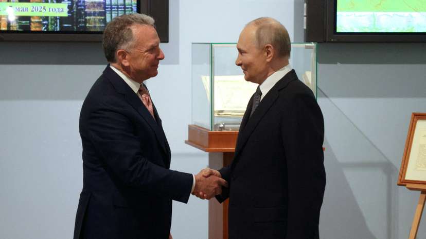 Russian President Vladimir Putin meets with U.S. President Donald Trump's special envoy Steve Witkoff in Saint Petersburg
