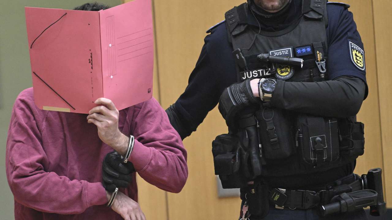 Trial against a man accused of murdering a police officer and attempting to murder five others at the market square in Mannheim, in Stuttgart-Stammheim