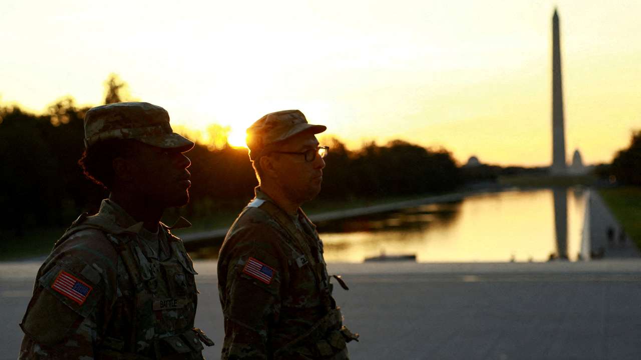 FILE PHOTO: U.S. President Trump deploys the National Guard and federalizes the Metropolitan Police Department, in Washington, D.C.