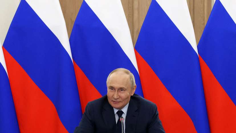 Russian President Putin visits the Bauman Moscow State Technical University
