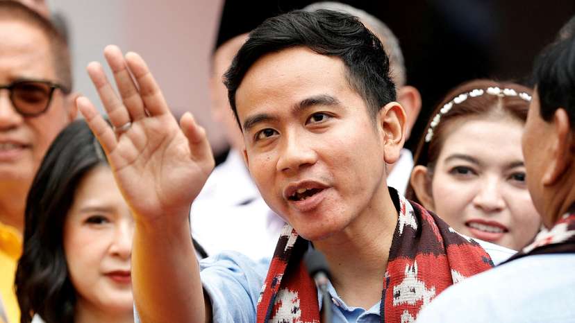 FILE PHOTO: Indonesia's presidential candidate, Prabowo Subianto, and his running mate, Gibran Rakabuming Raka, register for next year's election in Jakarta