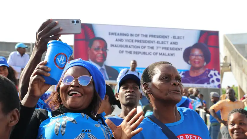 Mutharika sworn in as Malawi's seventh president