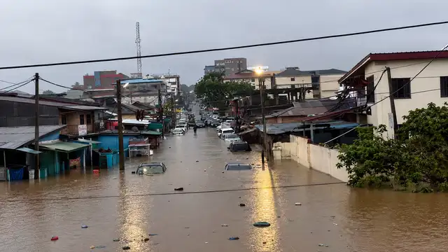Flood submerges Accra on June 29, 2026