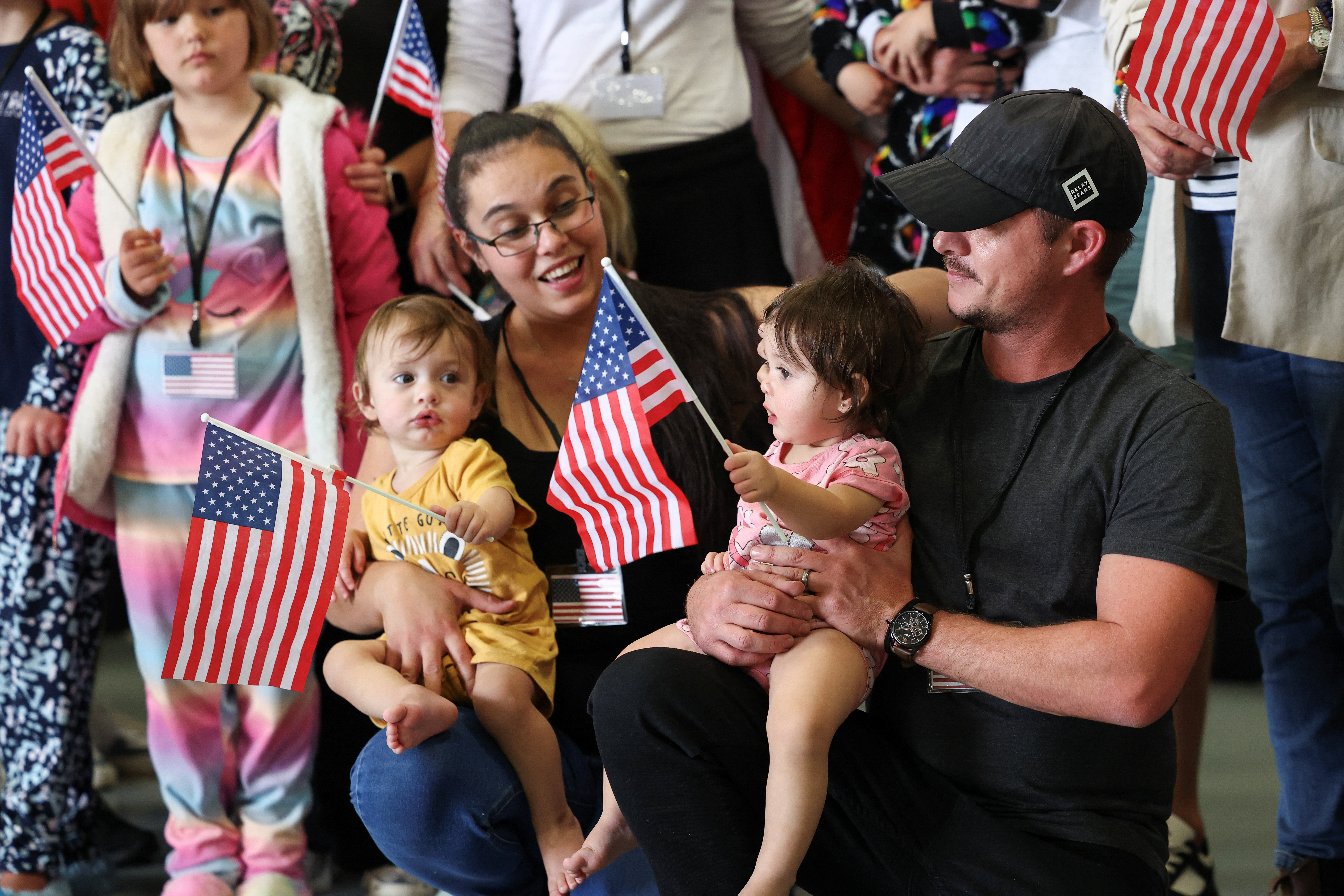 First group of White South Africans arrives in U.S. Under Trump's Refugee plan in Dulles