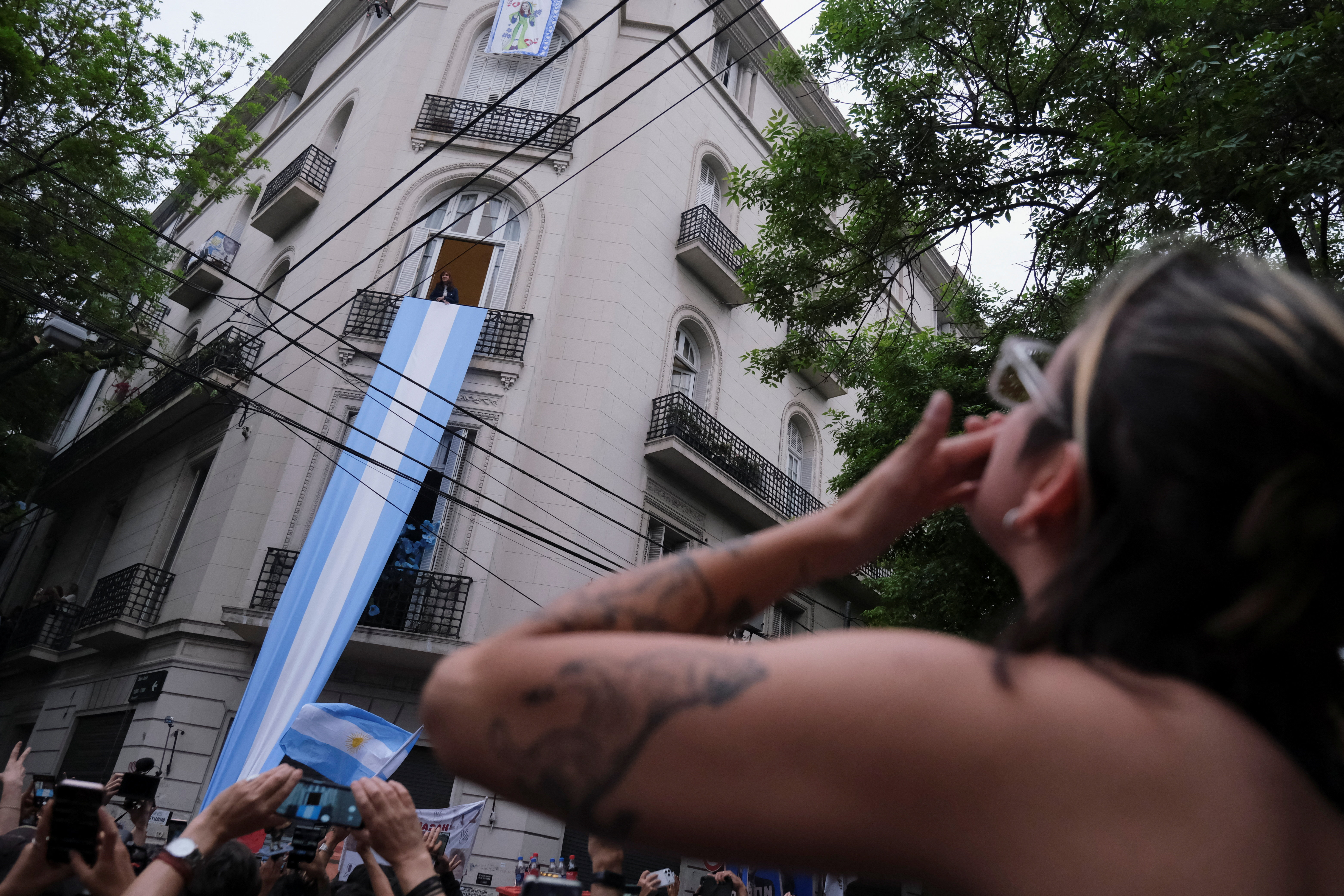 Peronists commemorate Loyalty Day and show support for former President Cristina Fernandez de Kirchner, in Buenos Aires
