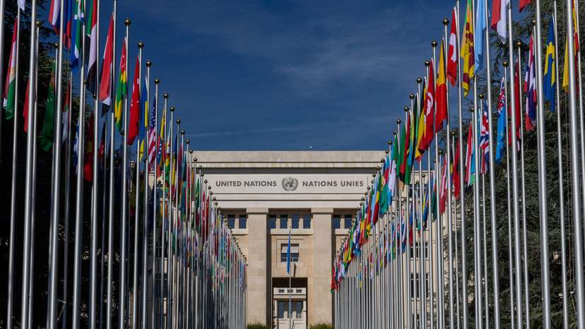 FILE PHOTO: United Nations European headquarters in Geneva