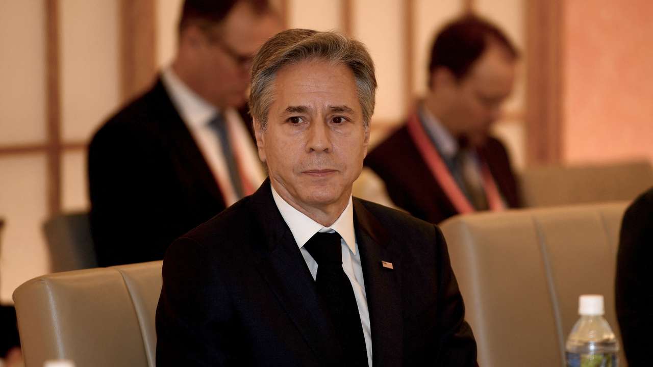 U.S. Secretary of State Antony Blinken attends meeting at the foreign ministry in Tokyo