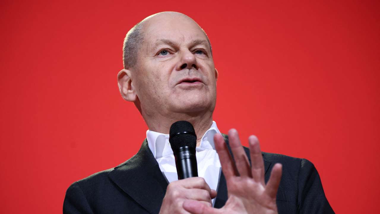 Germany's SPD holds a press conference ahead of the German general election, in Berlin