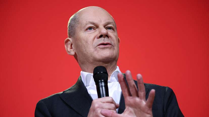 Germany's SPD holds a press conference ahead of the German general election, in Berlin