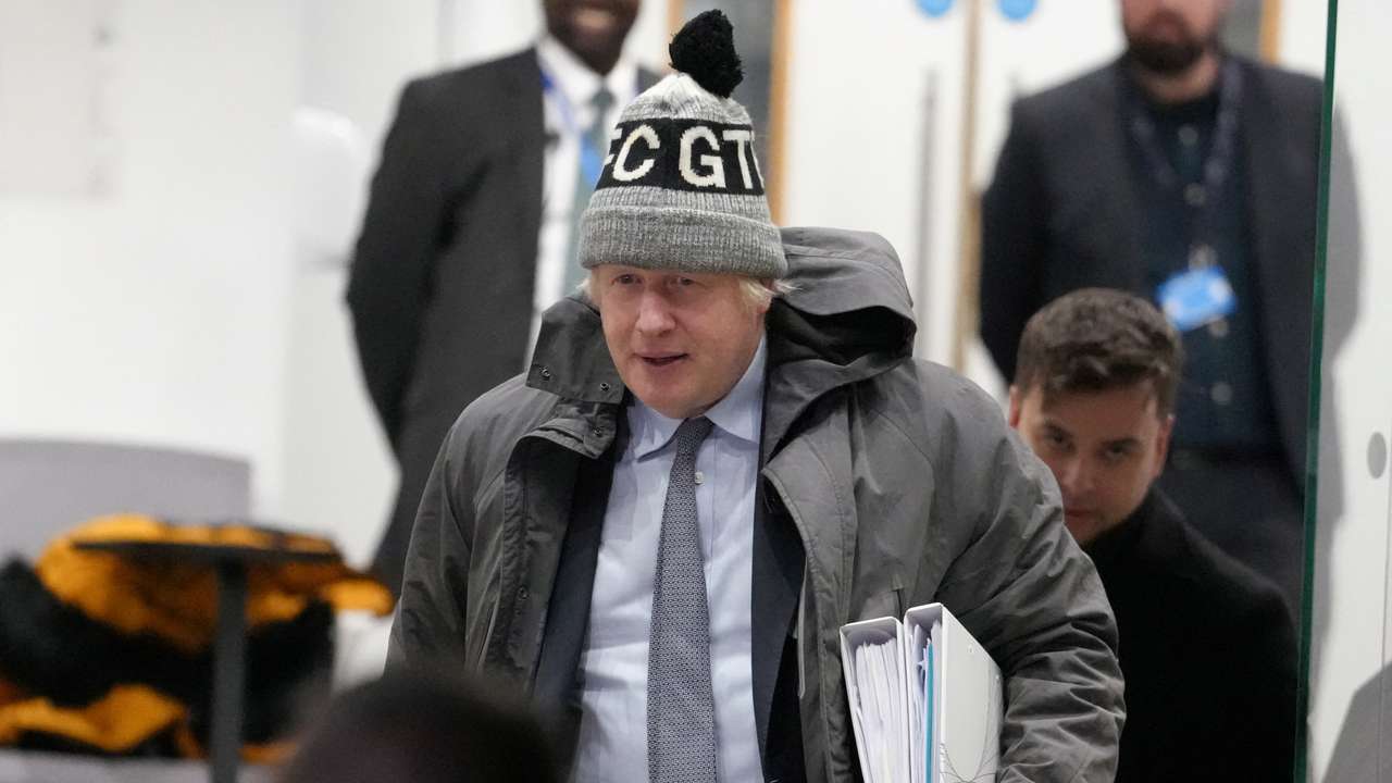 Former British Prime Minister Boris Johnson gives evidence to UK COVID Inquiry in London