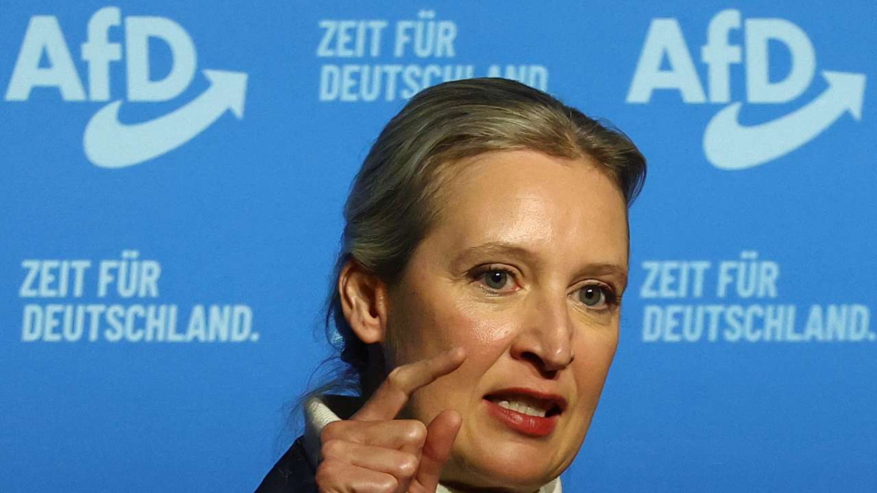 AfD election campaign rally in Neu-Isenburg