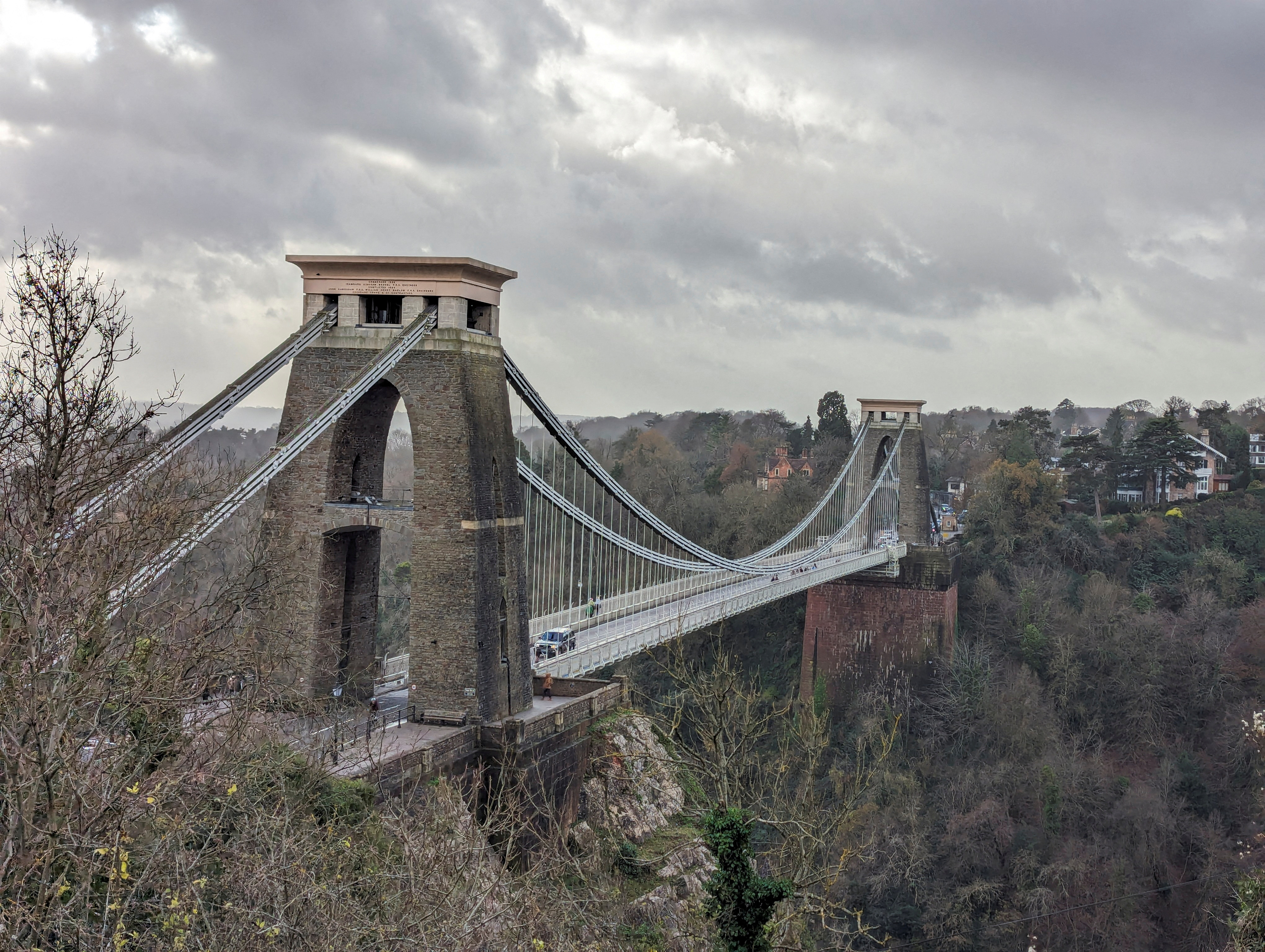 FILE PHOTO: View of the Clifton Suspension Bridge in Bristol