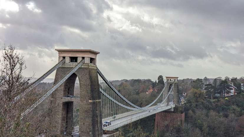 FILE PHOTO: View of the Clifton Suspension Bridge in Bristol