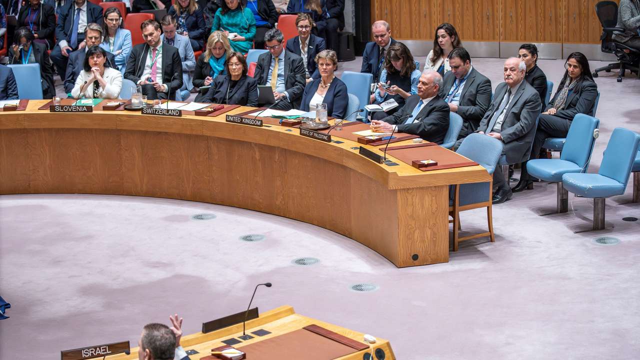 U.N. Security Council meets to address the situation in the Middle East at a ministerial level, in New York
