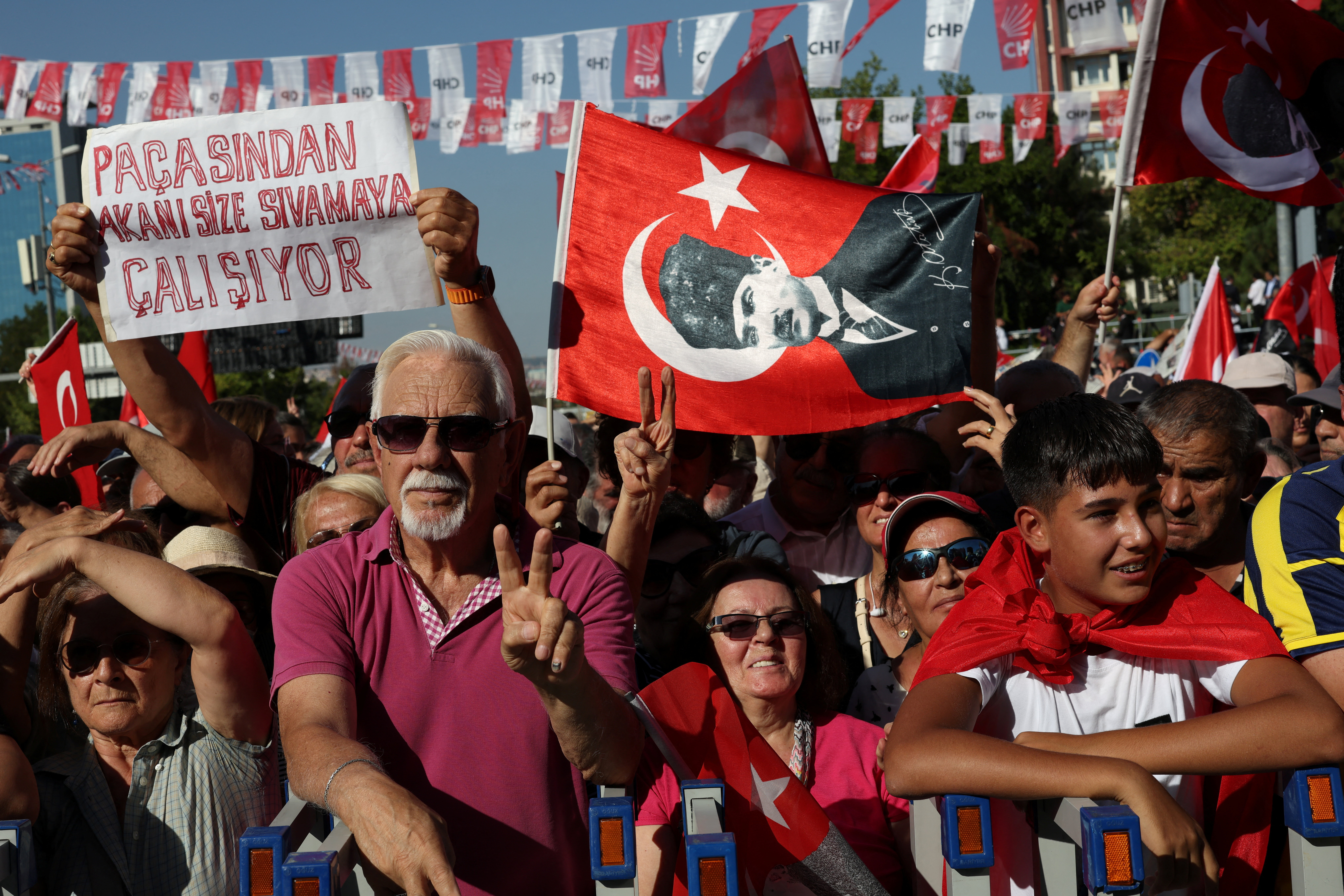 Main oppostion Republican People's Party (CHP) rally in Ankara