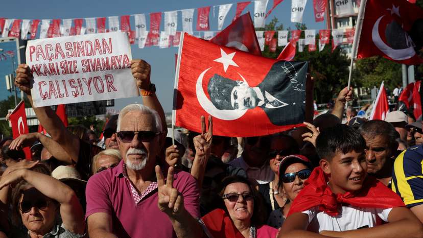 Main oppostion Republican People's Party (CHP) rally in Ankara