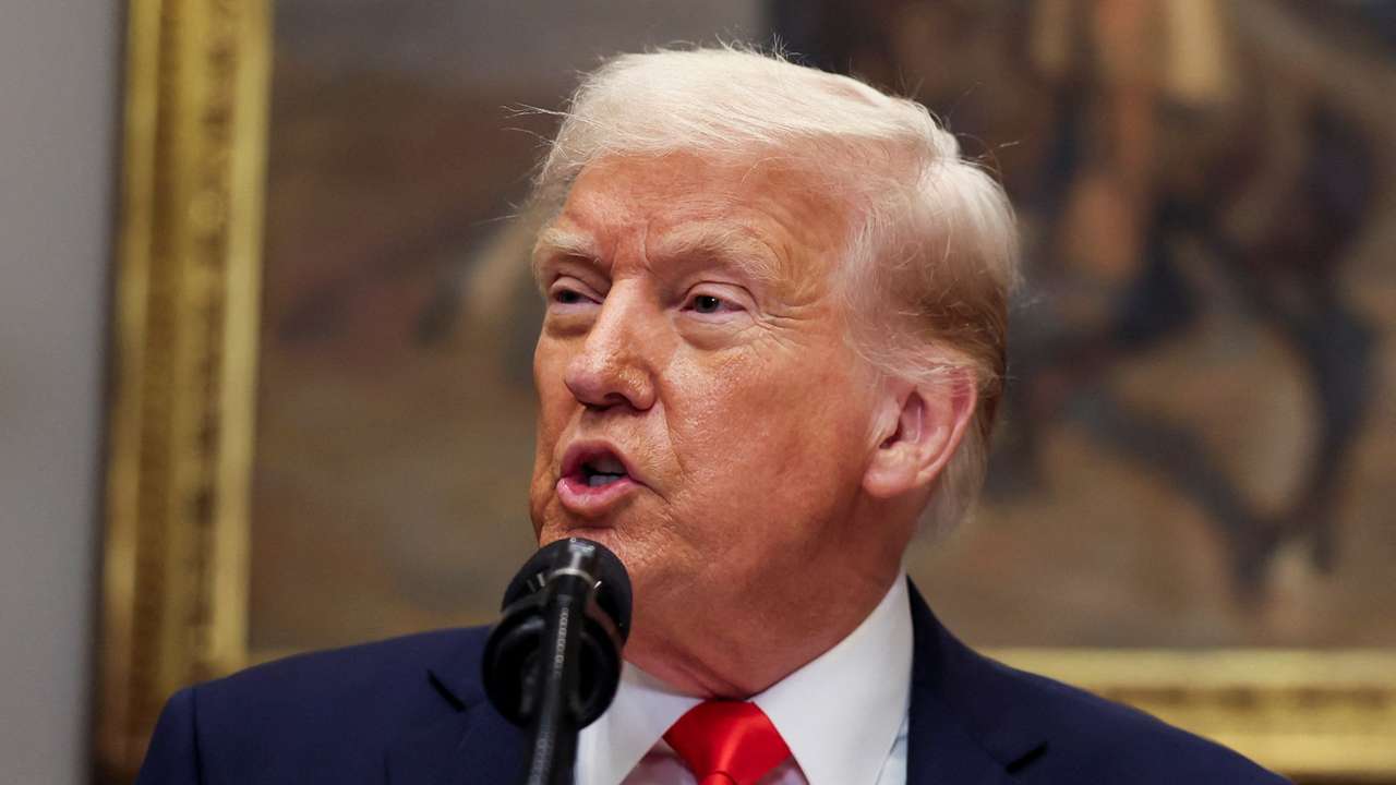 U.S. President Trump makes an announcement about investment, at the White House