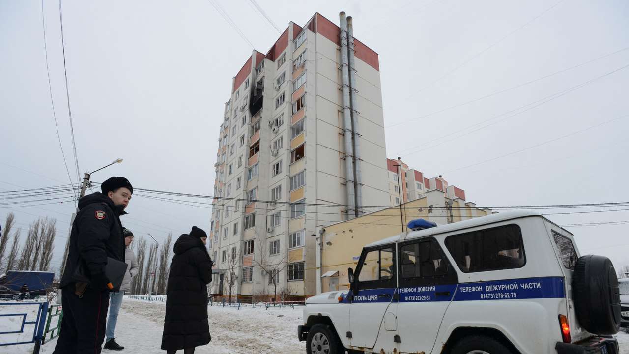 Drone reportedly hits a building in Voronezh