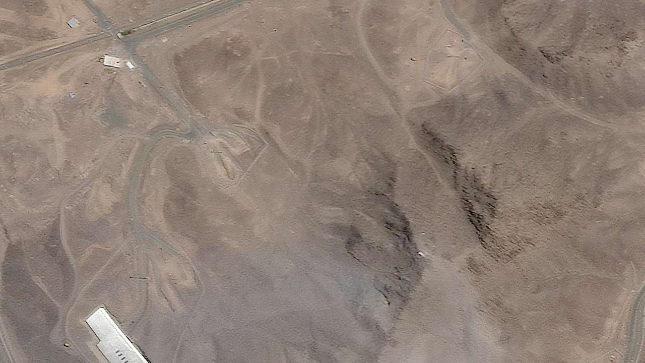 FILE PHOTO: Satellite imagery over Fordow after US strikes