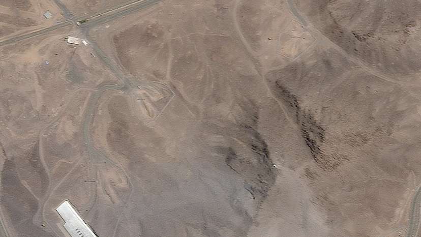 FILE PHOTO: Satellite imagery over Fordow after US strikes