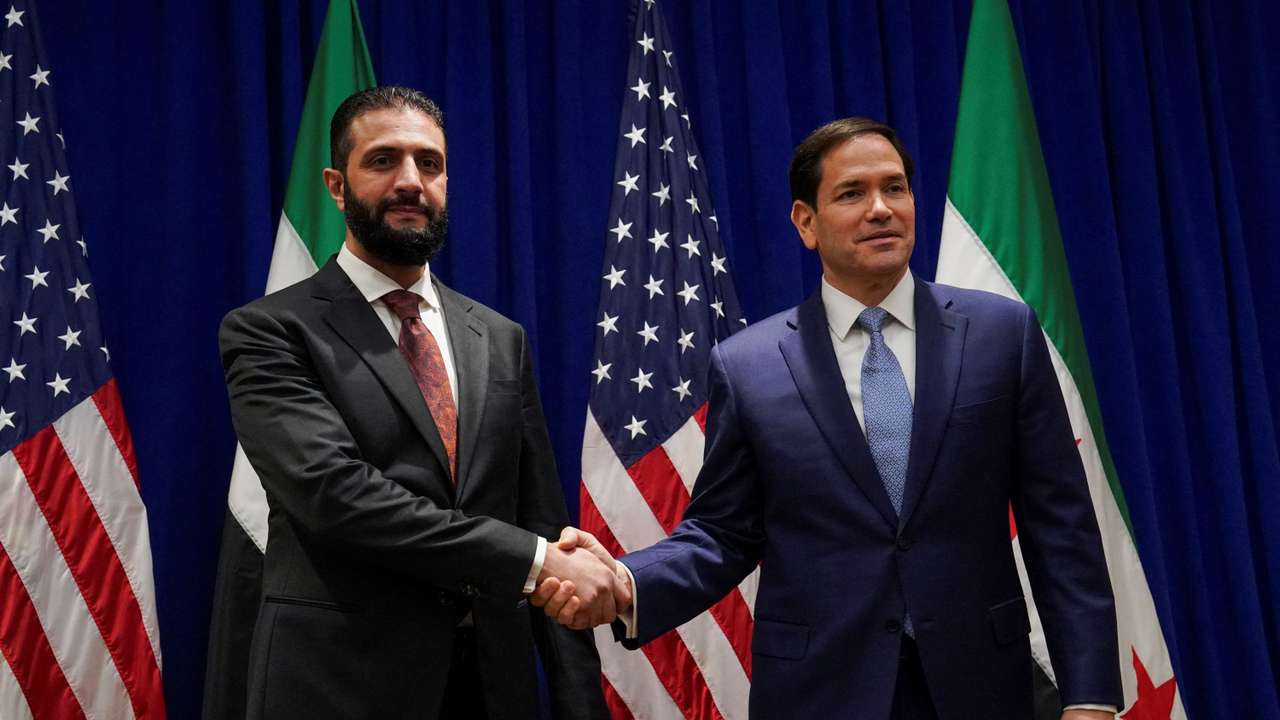 U.S. Secretary of State Marco Rubio and Syrian President Ahmed al-Sharaa meet in New York