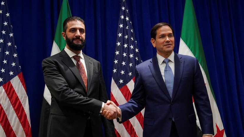 U.S. Secretary of State Marco Rubio and Syrian President Ahmed al-Sharaa meet in New York
