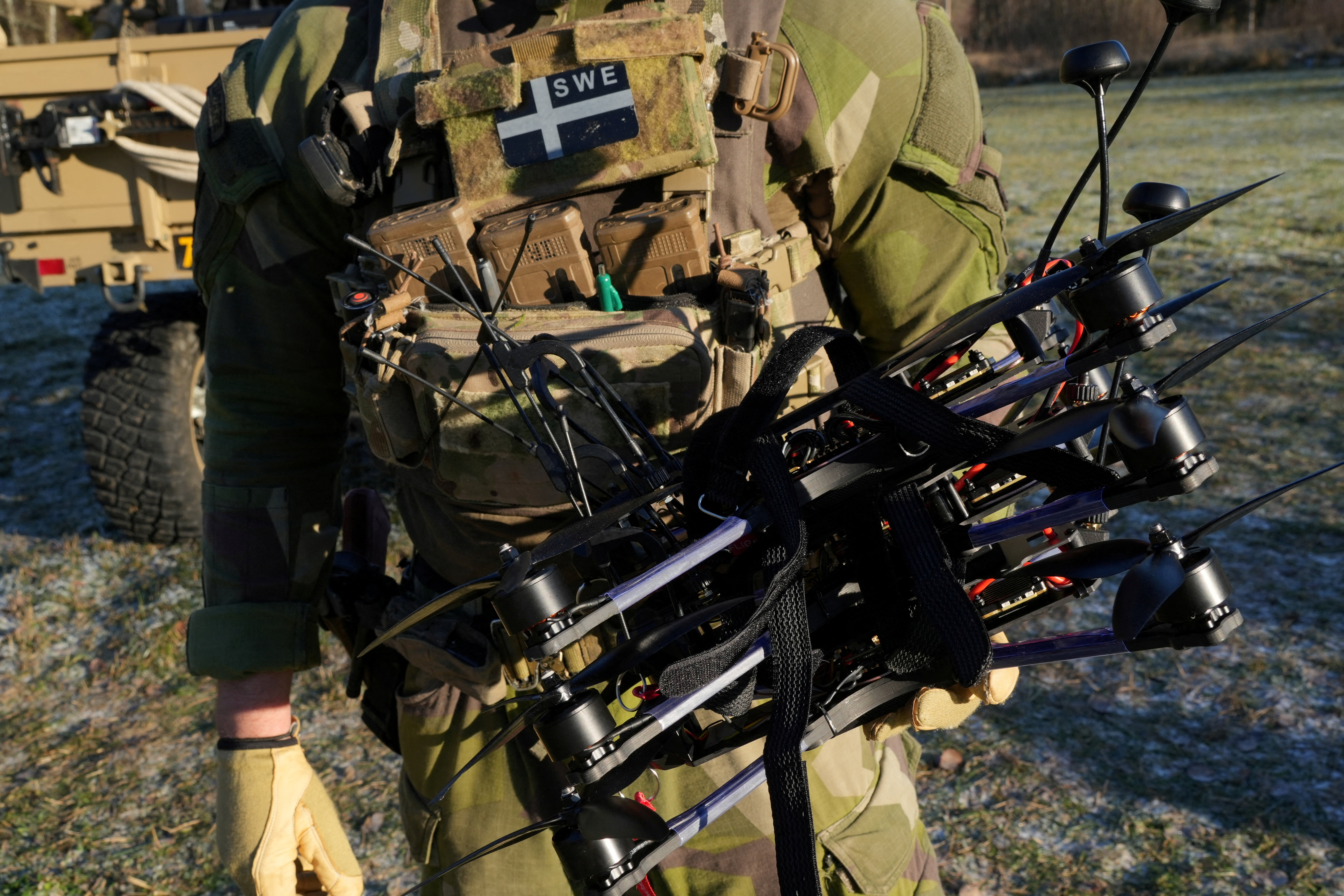 FILE PHOTO: Sweden accelerates military drone upgrades as Ukraine changes battlefield