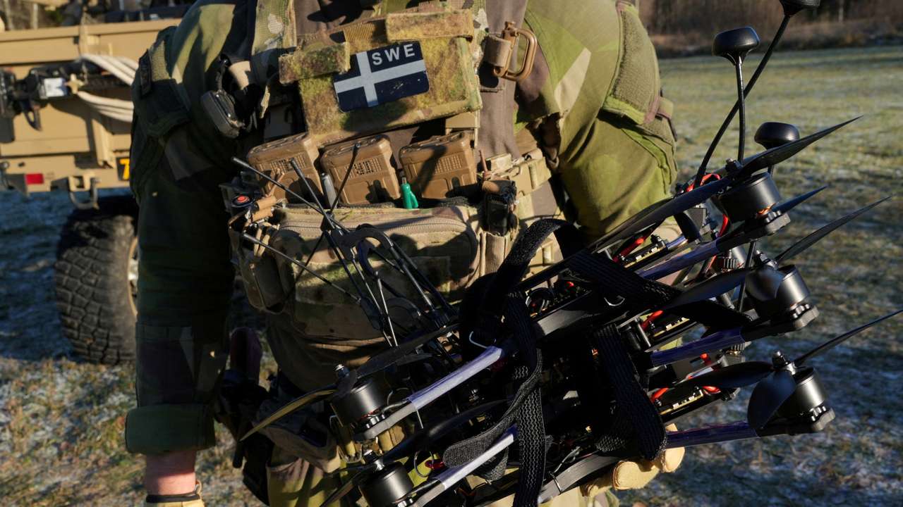 FILE PHOTO: Sweden accelerates military drone upgrades as Ukraine changes battlefield