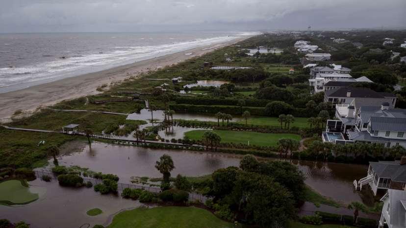 Storm Debby moves off Georgia to the North Atlantic