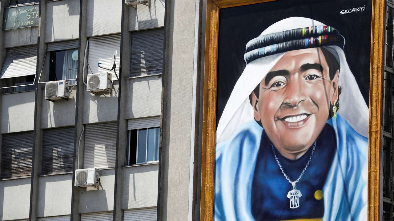 FILE PHOTO: Second anniversary of soccer player Diego Armando Maradona's death, in Buenos Aires