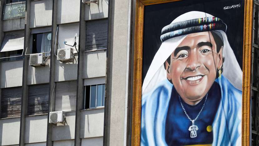FILE PHOTO: Second anniversary of soccer player Diego Armando Maradona's death, in Buenos Aires
