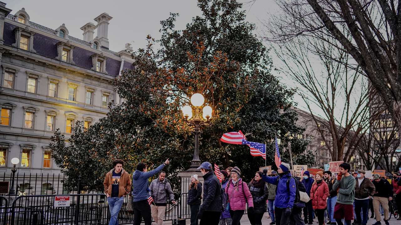 Rally in support of federal funding and in opposition to U.S. President Donald Trump's order to pause all federal grants and loans, in Washington