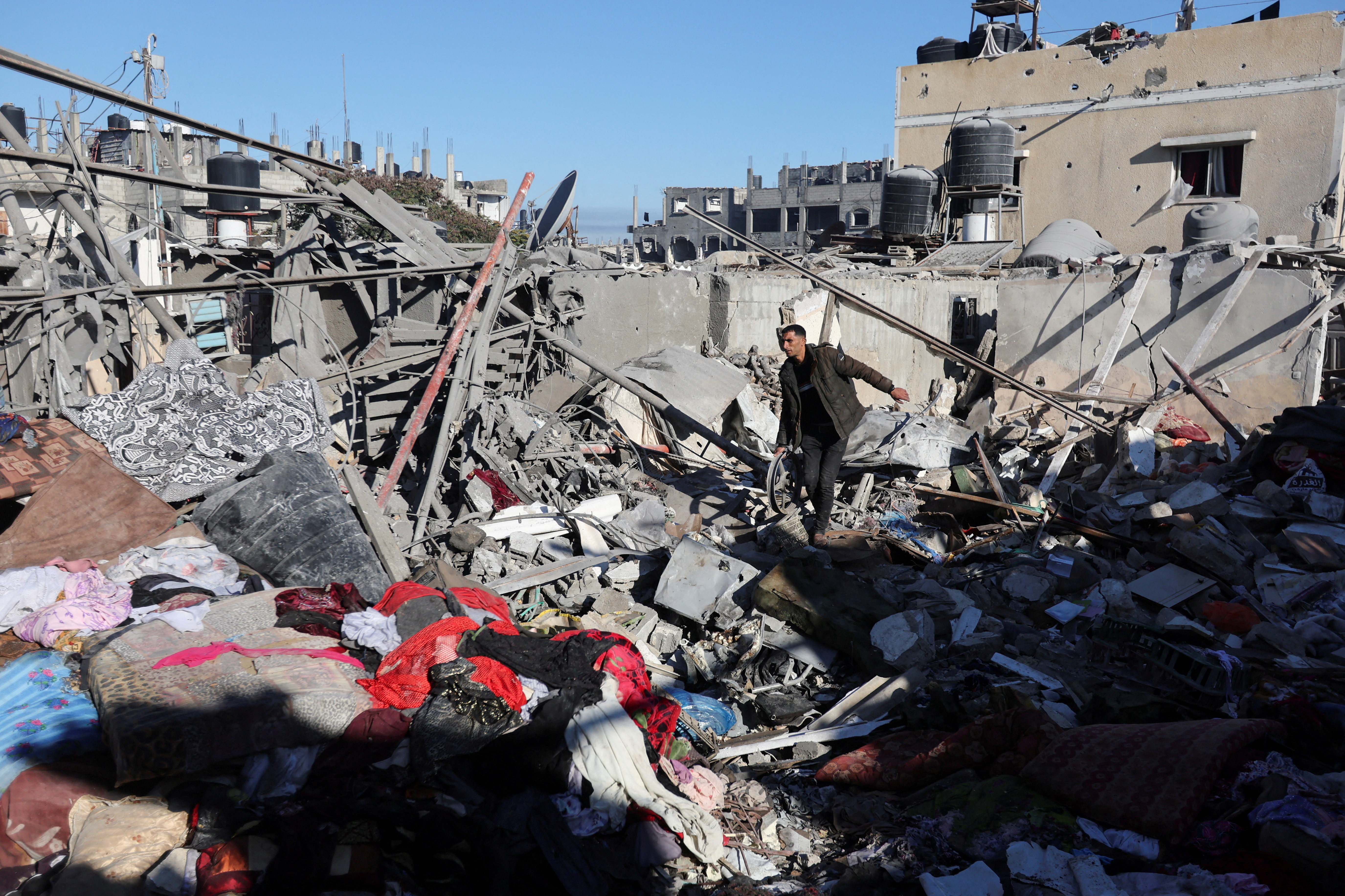 Aftermath of Israeli strike, in Rafah
