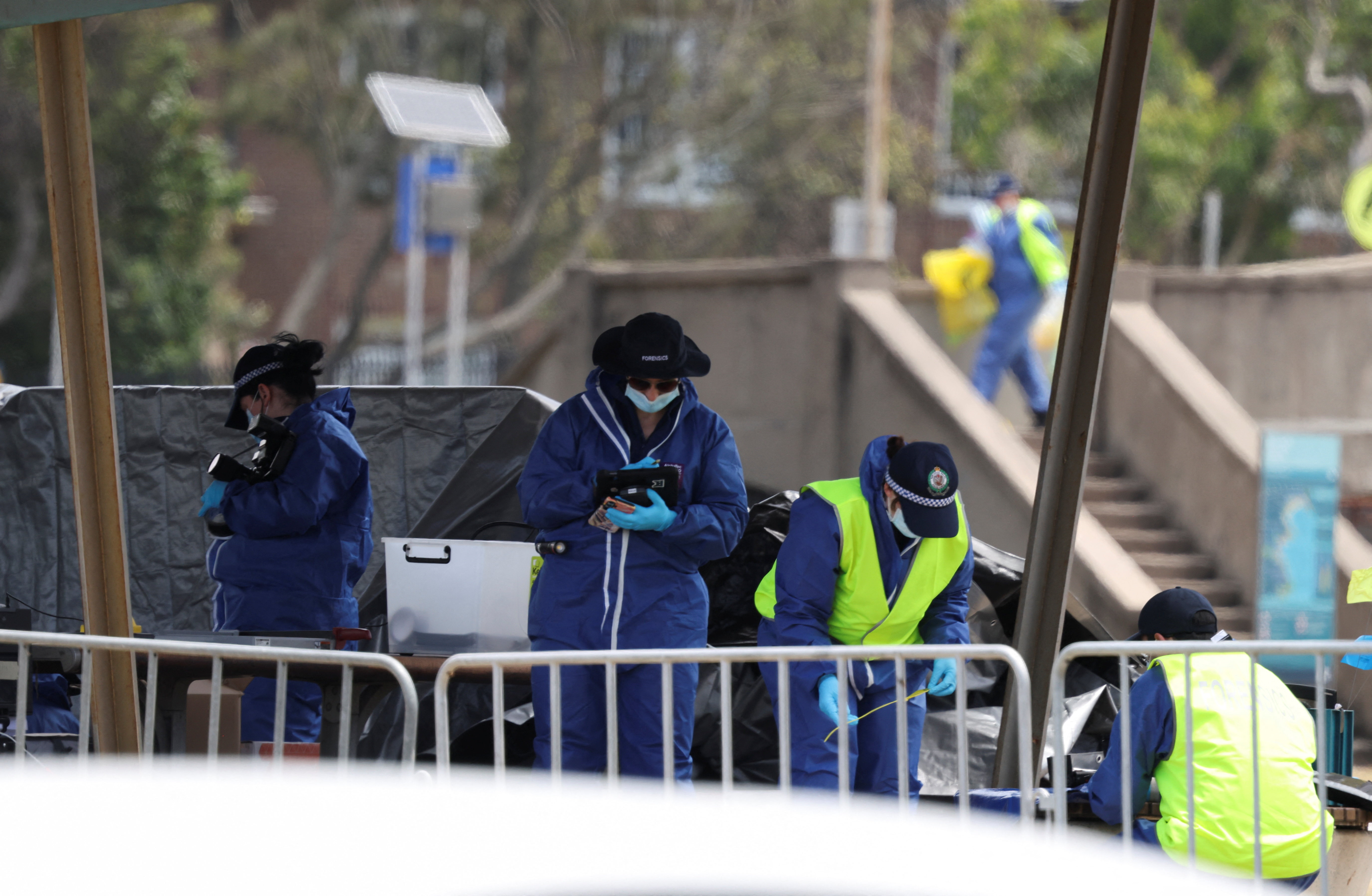 Aftermath of shooting incident at Bondi Beach in Sydney