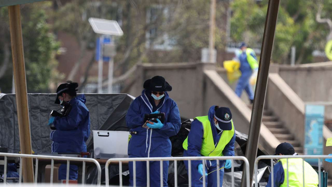 Aftermath of shooting incident at Bondi Beach in Sydney