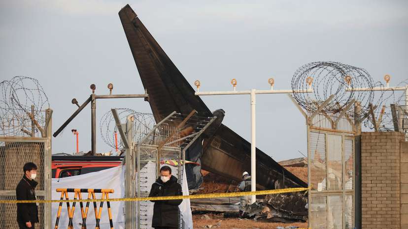 Aftermath of Jeju Air crash at South Korea's Muan airport