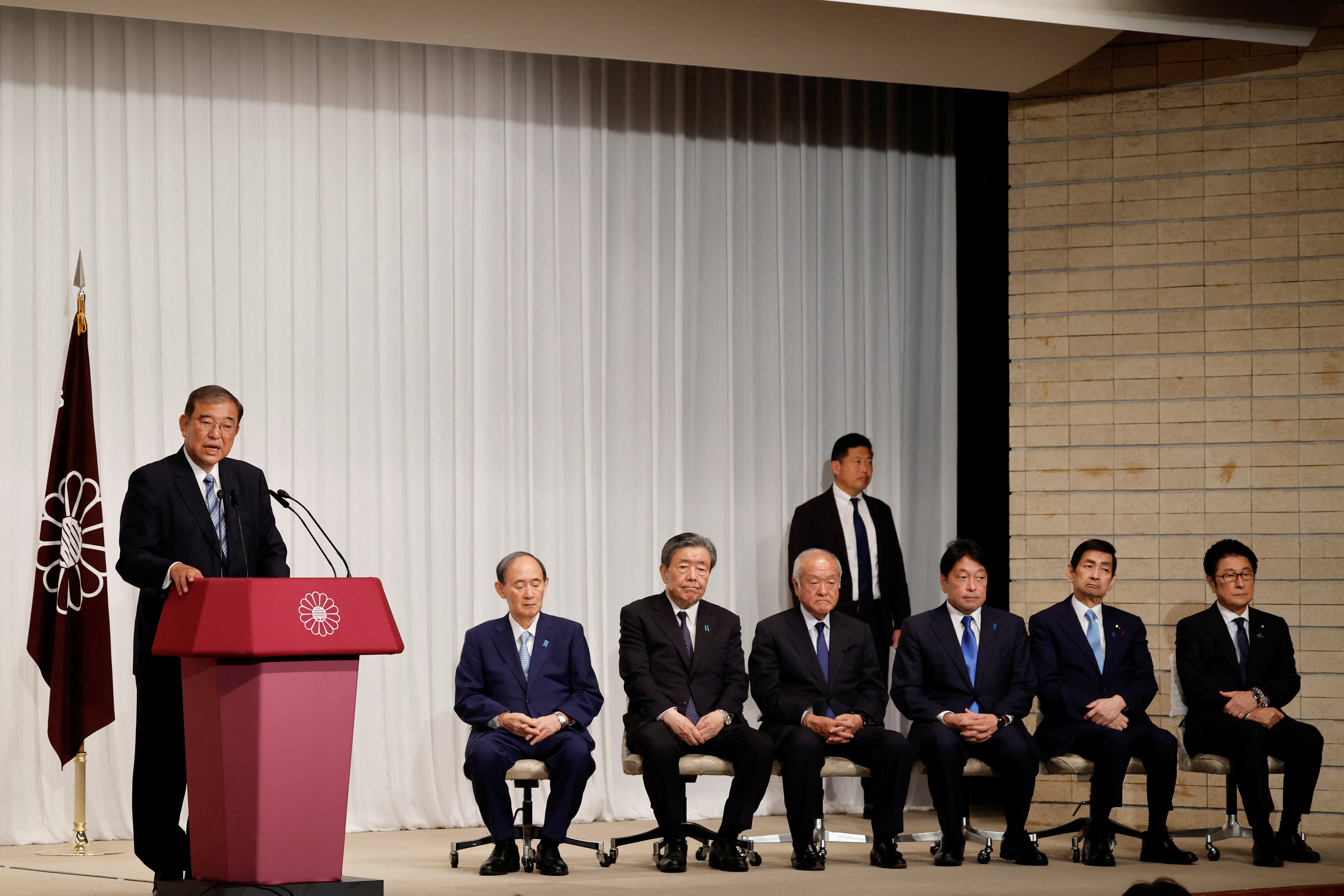 Japanese PM Ishiba holds press conference after general election, in Tokyo
