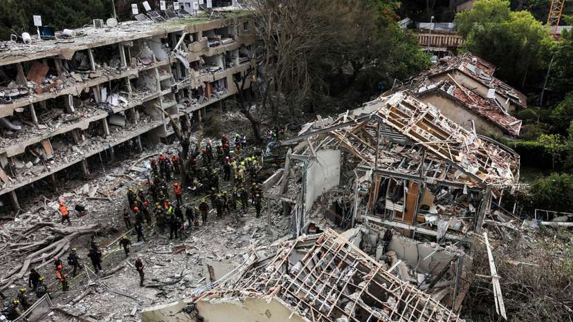 FILE PHOTO: Aftermath of missile attack from Iran on Israel