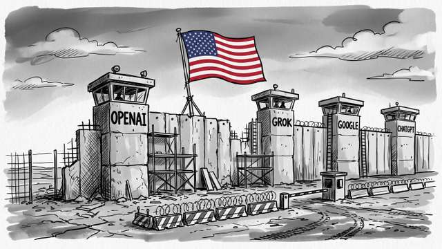 A wall guarded by US Ai companies