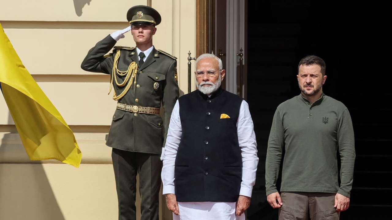 Indian Prime Minister Modi visits Kyiv