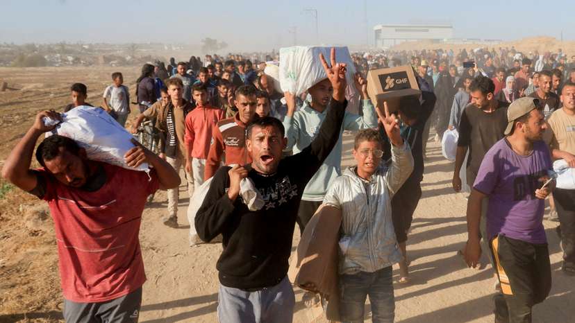 FILE PHOTO: Visual story on the ordeal Gazans endure to get food under new aid distribution programme in Khan Younis