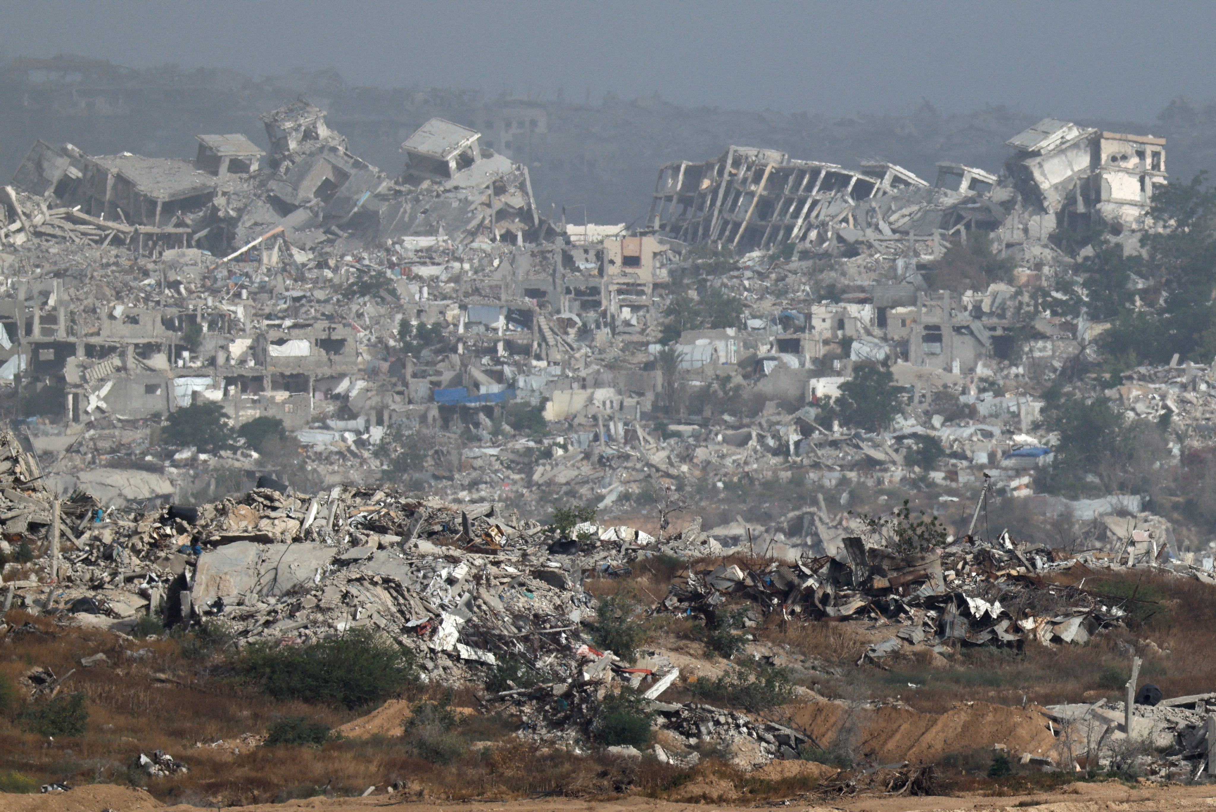 Smoke rises from North Gaza after an explosion
