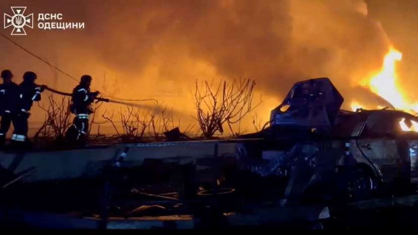 FILE PHOTO: Russian drone attack causes power cuts in Ukraine's Odesa, governor says