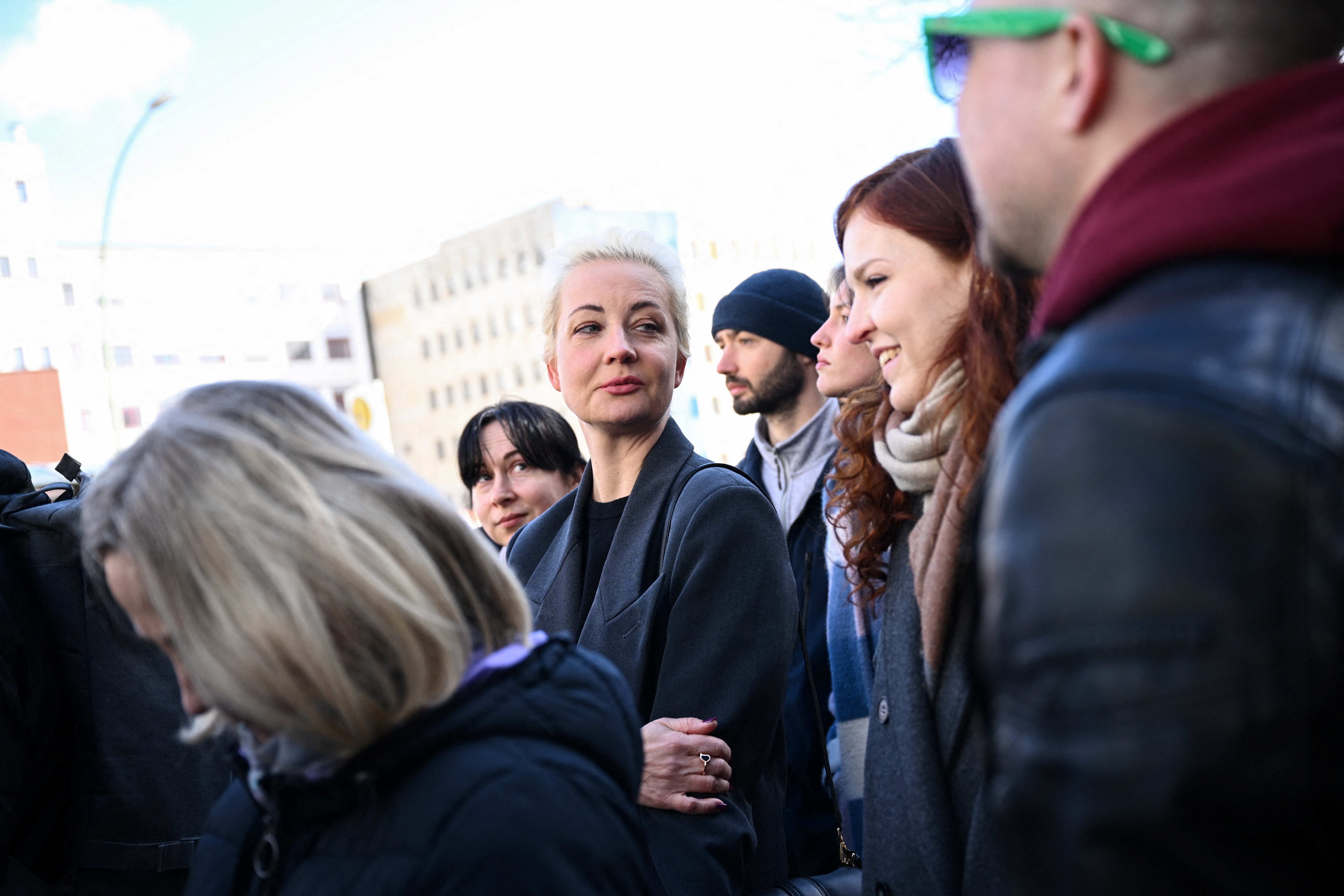 Protest against the re-election of incumbent Russian President Putin, in Berlin
