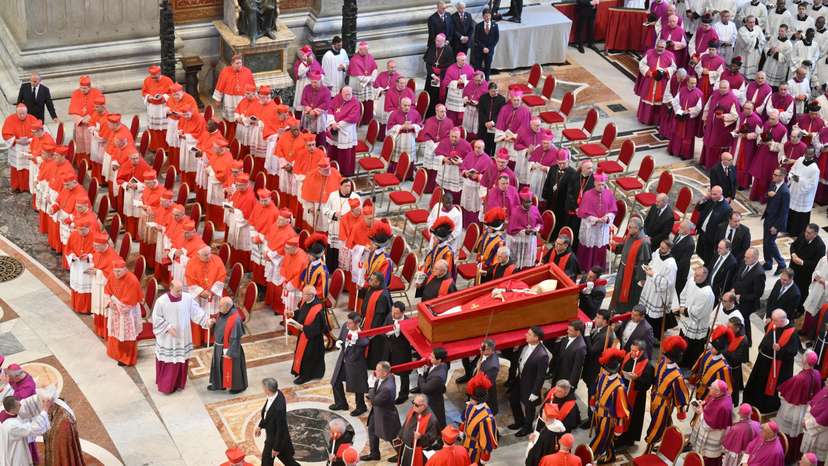 Pope Francis' coffin is transferred to St. Peter's Basilica