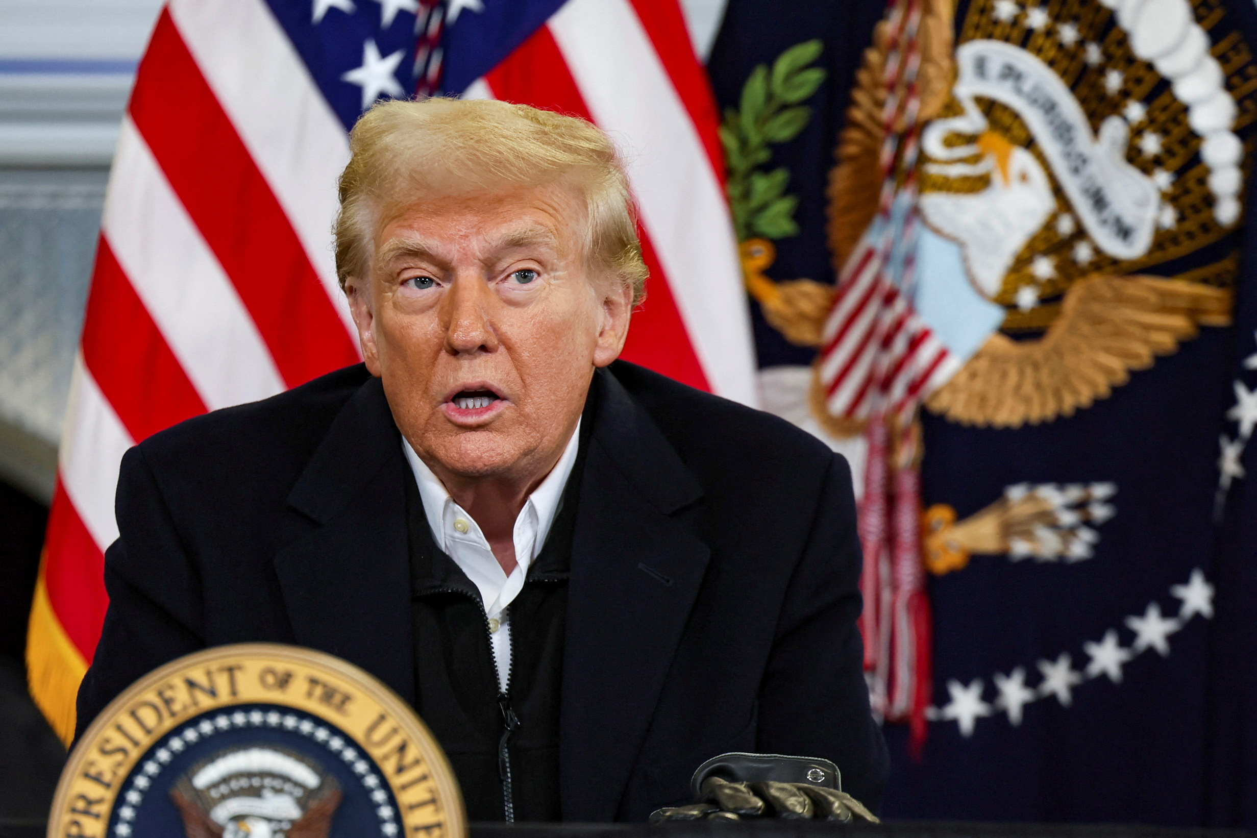 U.S. President Trump surveys recovery efforts in North Carolina