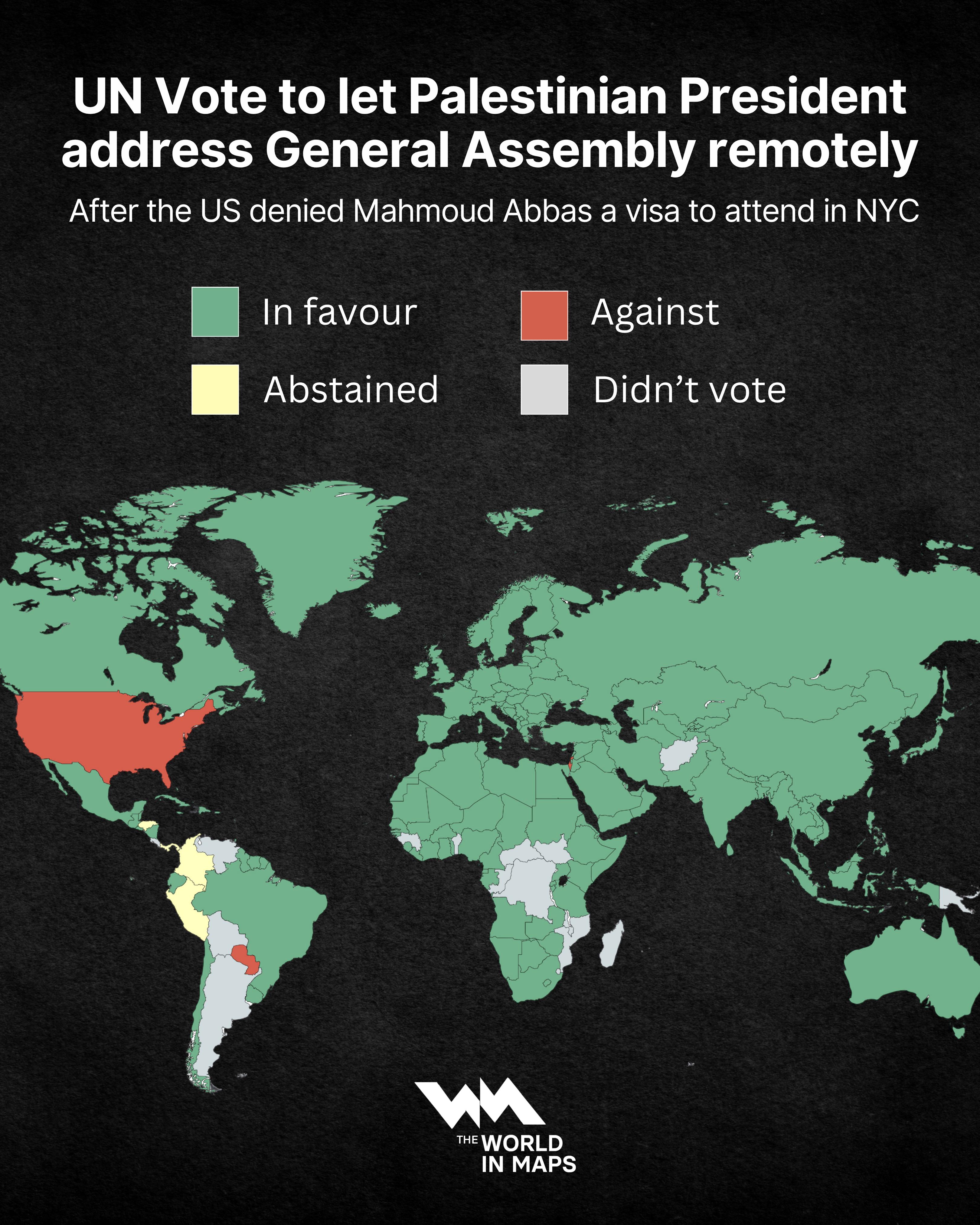 UN backs remote address by Palestinian President Abbas after US denies visa