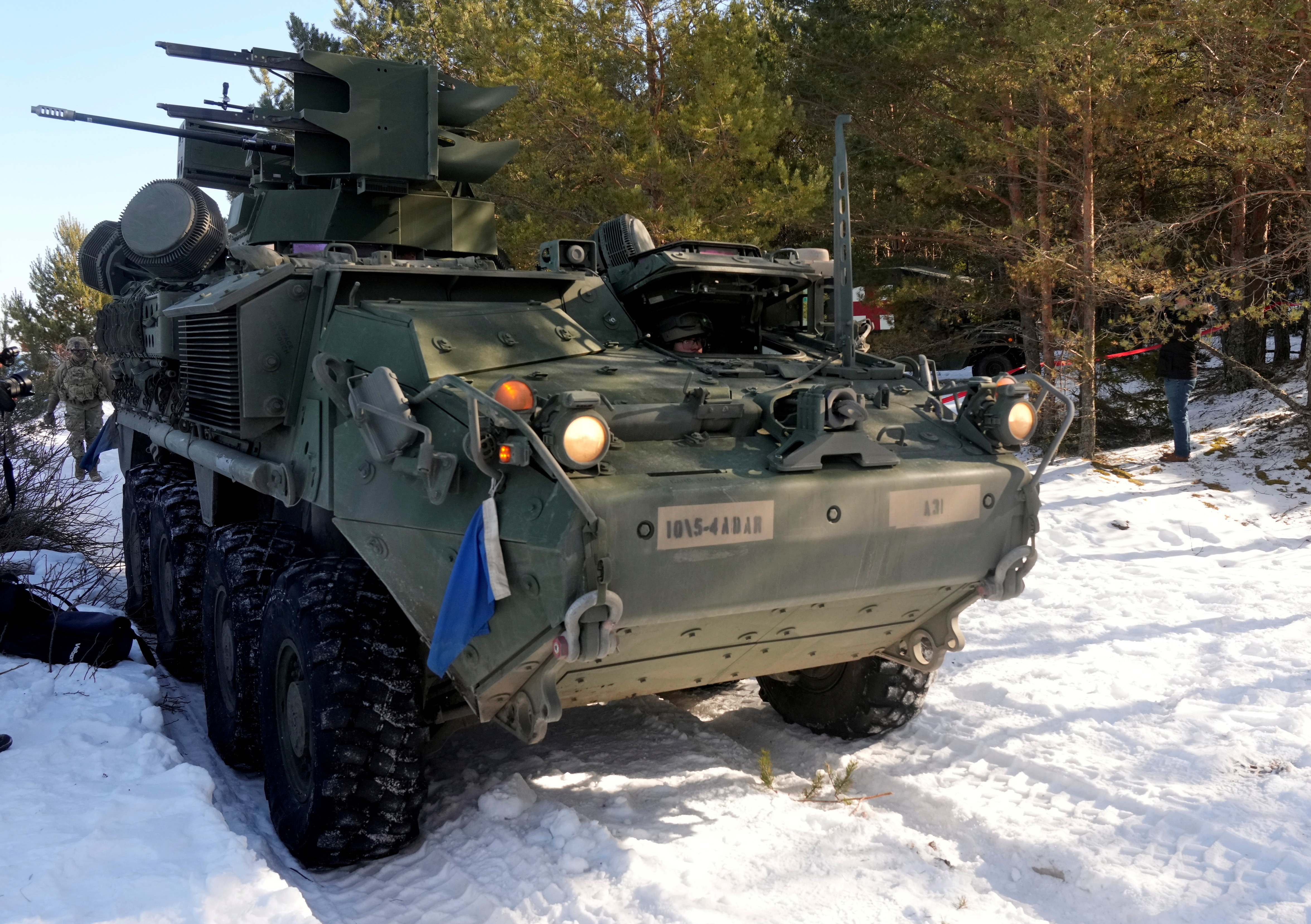 U.S. troops attend Saber Strike military dill in Rutja