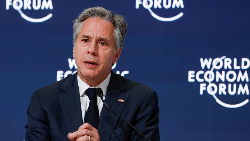 U.S. Secretary of State Antony Blinken attends the World Economic Forum (WEF) in Riyadh