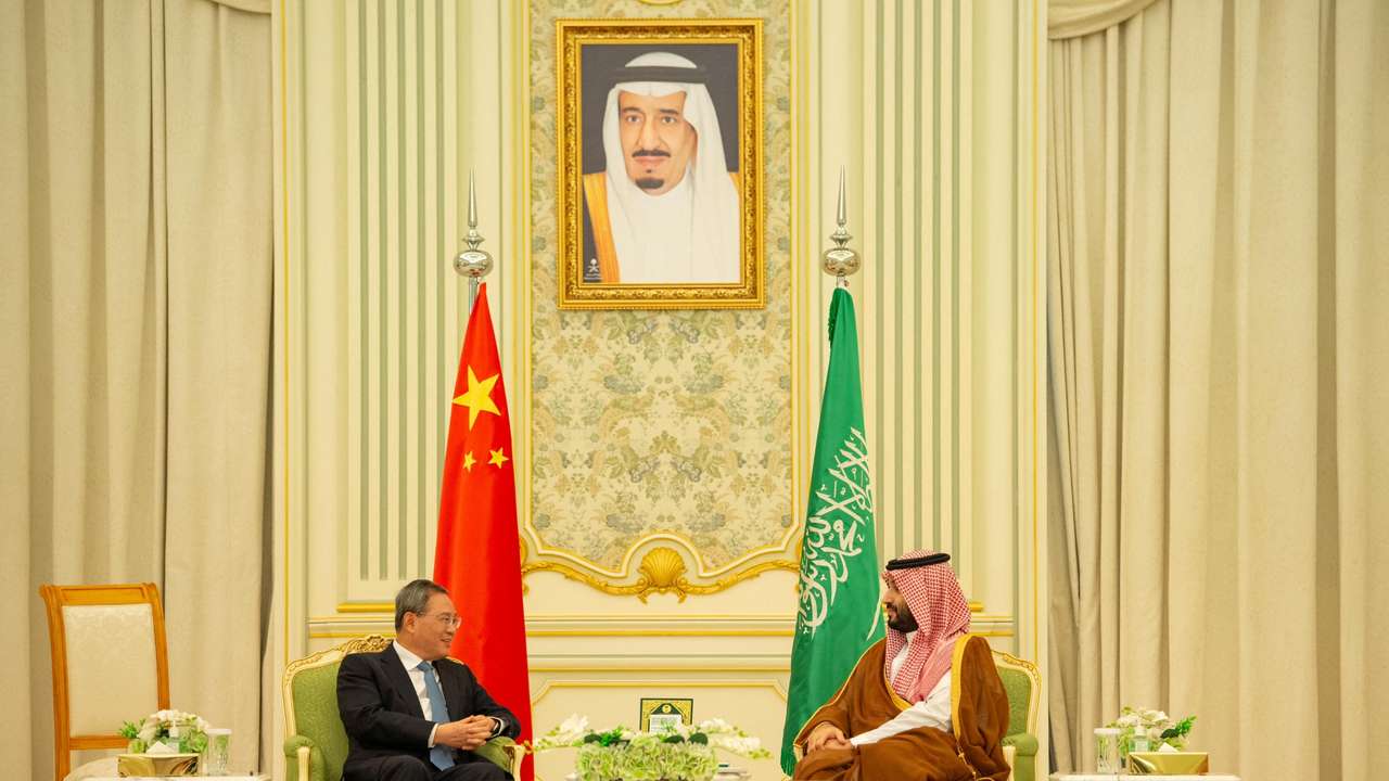 China's Prime Minister Li Qiang meets Saudi Crown Prince in Riyadh, Saudi Arabia